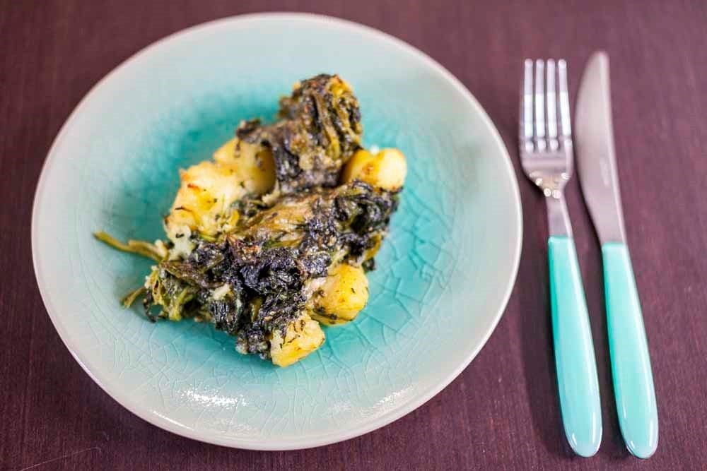 Gratin di erbette e patate