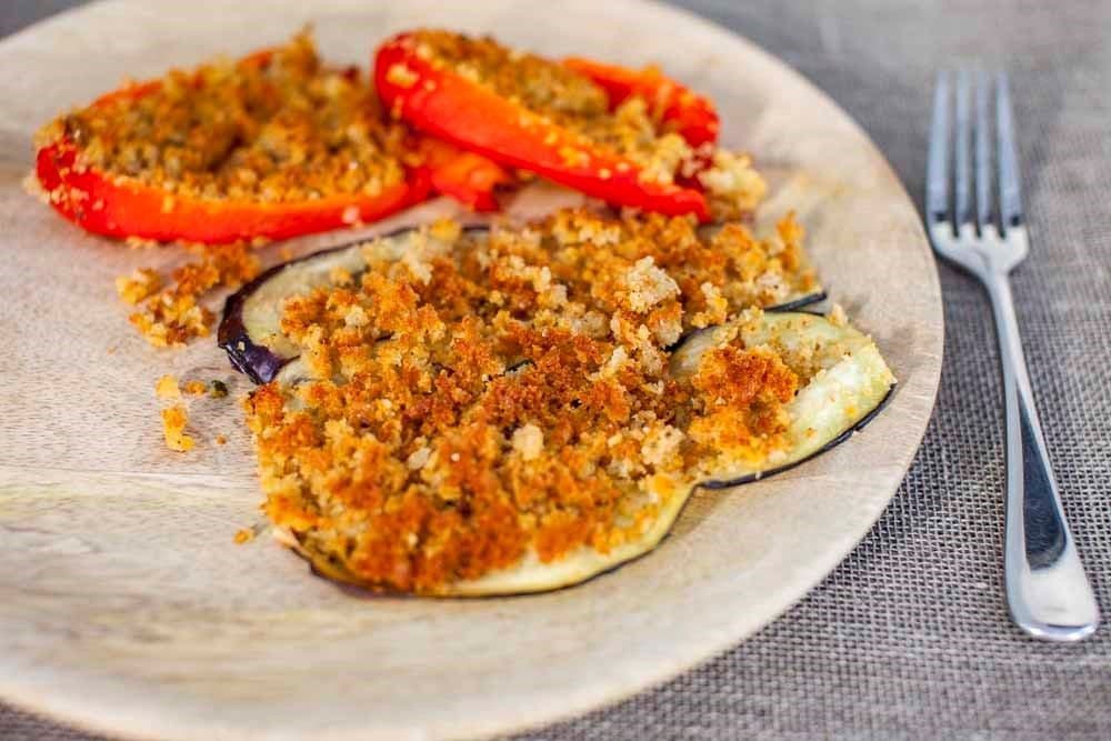 Gratin di melanzane e peperoni