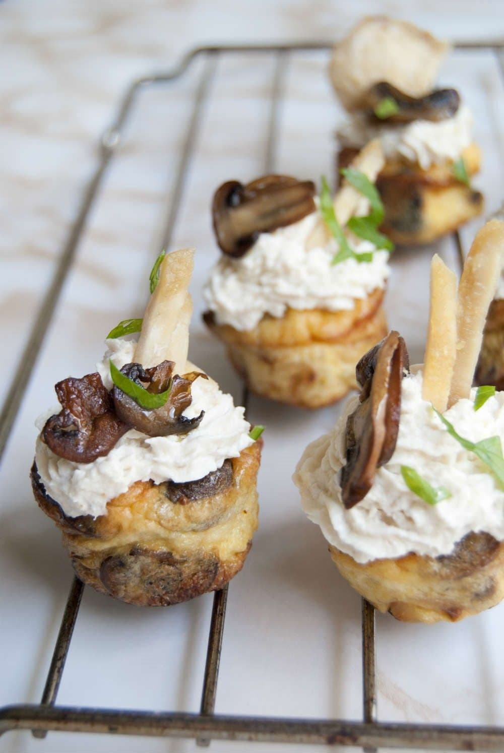 Cupquiches with chicken topping - France