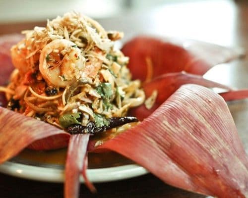 Banana flower parmigiana - Thailand