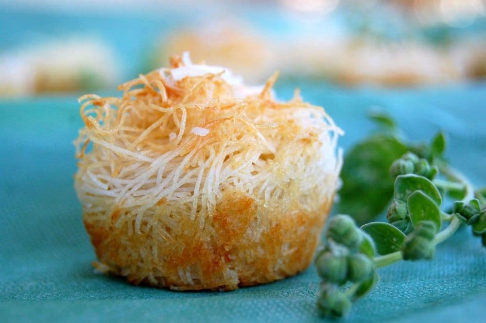 Kataifi bites with Parmigiano Reggiano - Greece