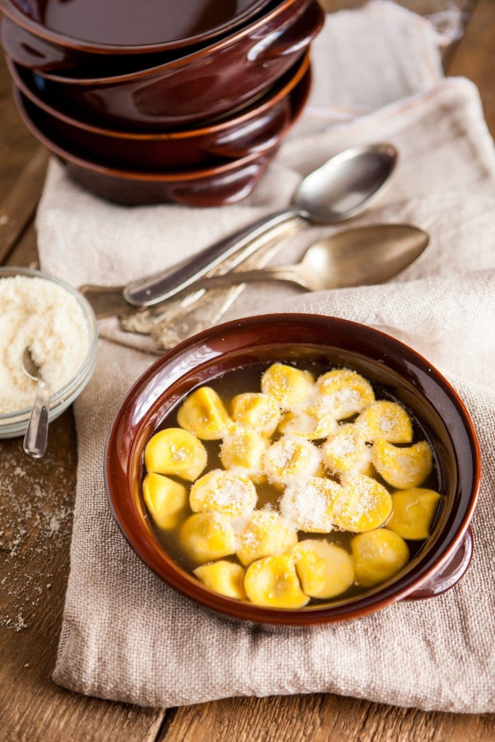 Anolini in meat stock