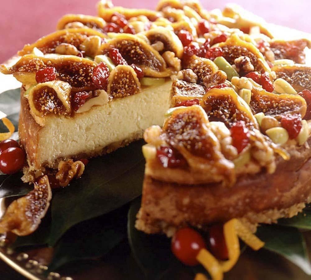 Cheesecake dolce e salata al Parmigiano Reggiano e fichi