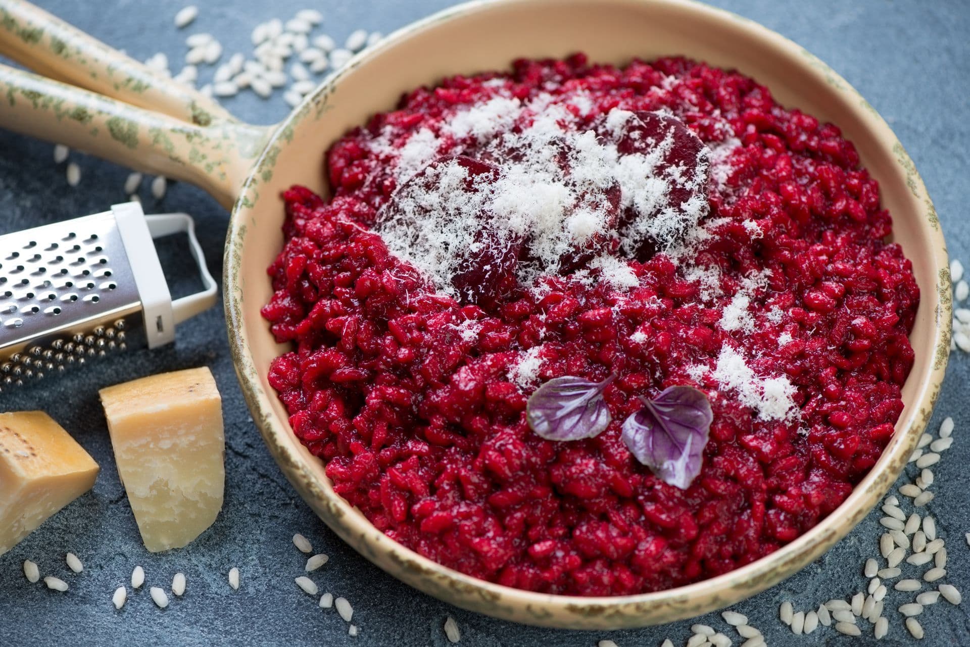 Risotto al vino rosso e Parmigiano Reggiano