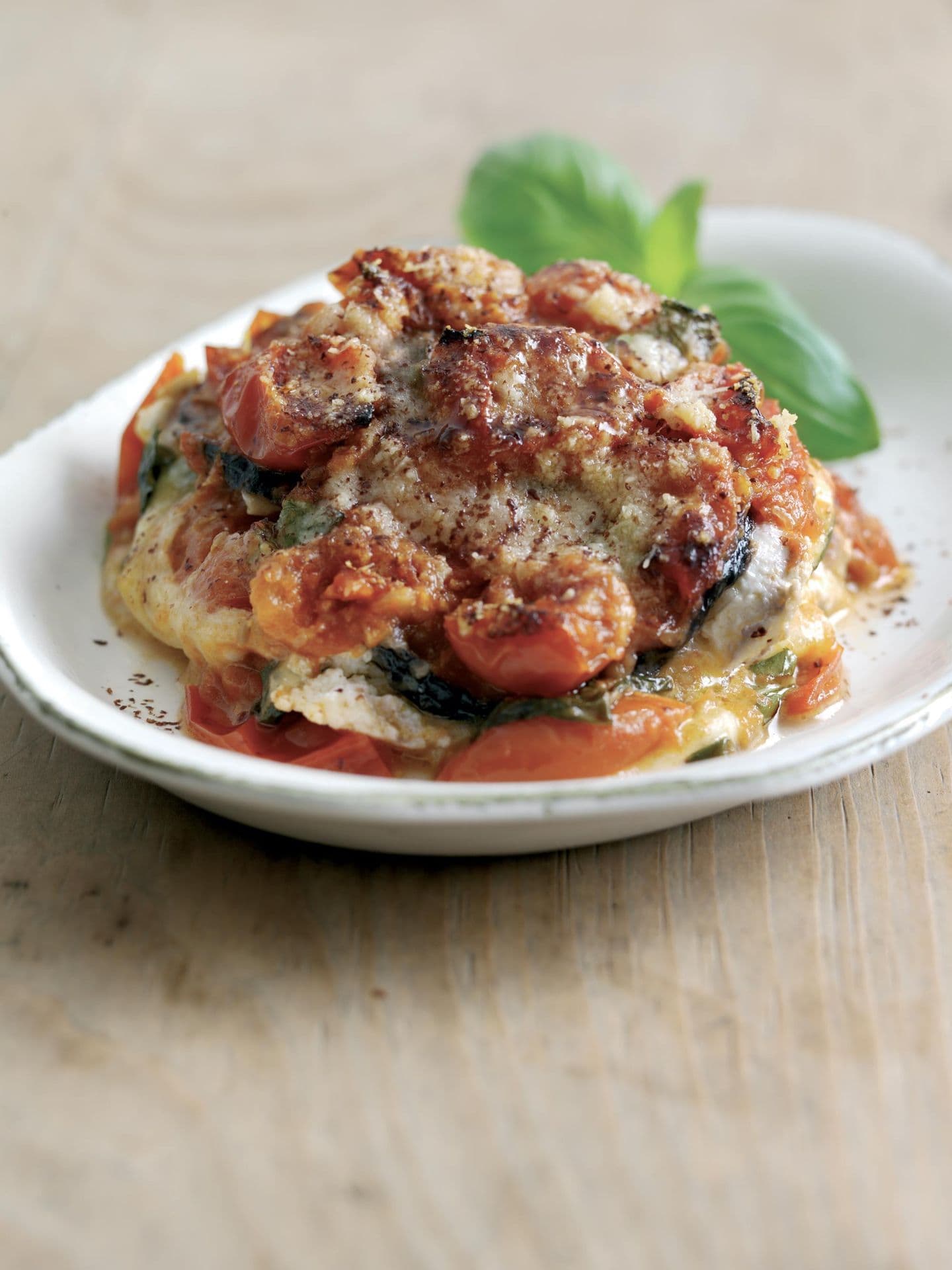 Melanzane alla parmigiana con cioccolato fondente