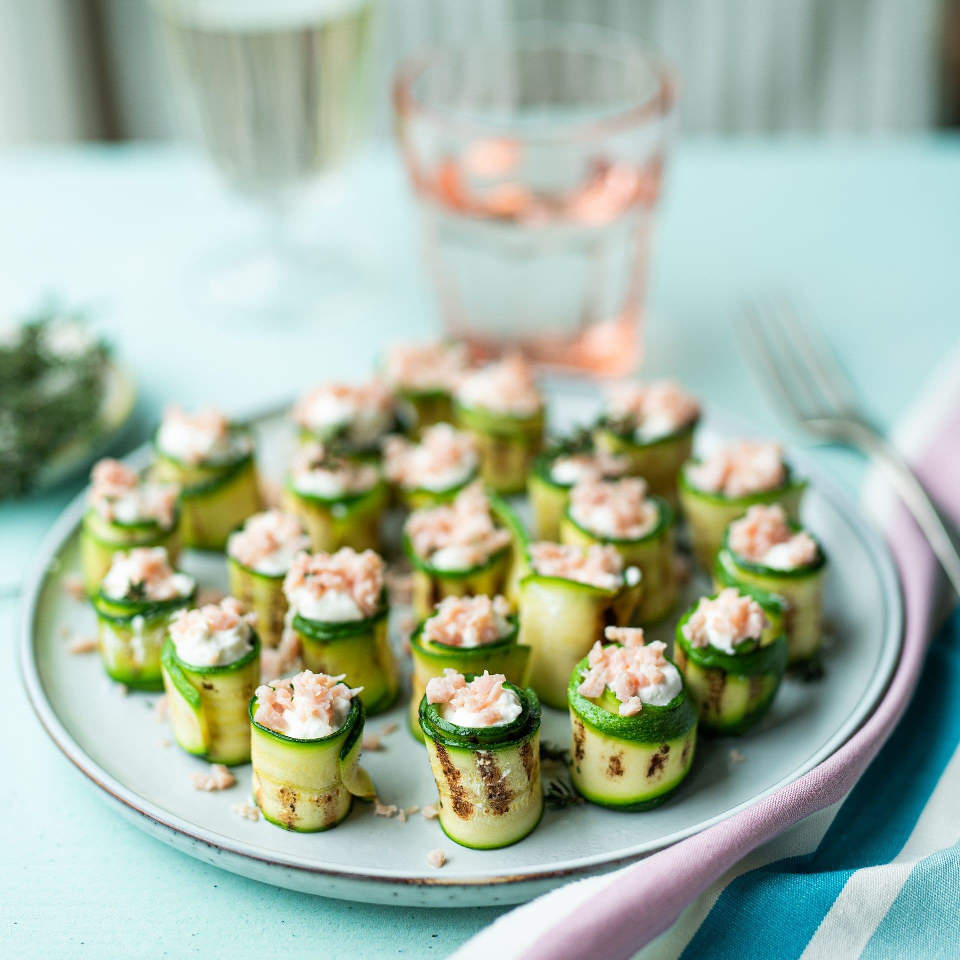 Sushi di zucchine e Parmigiano Reggiano
